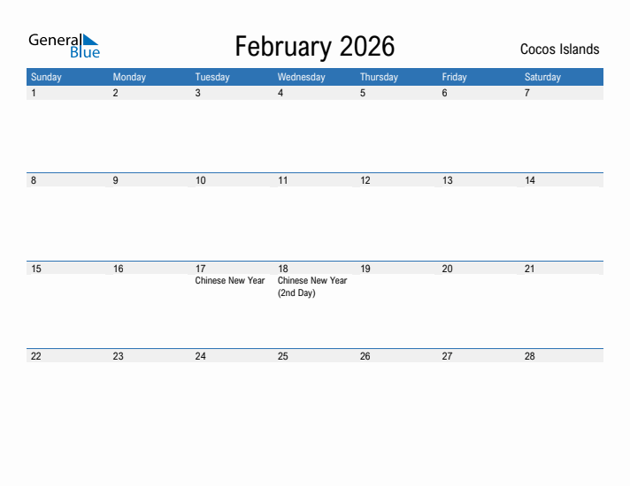 Fillable February 2026 Calendar