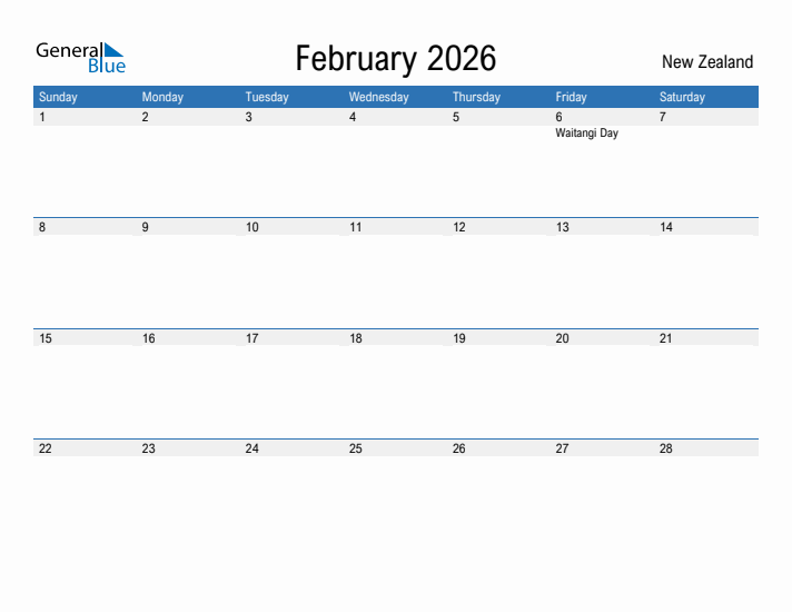 Fillable February 2026 Calendar