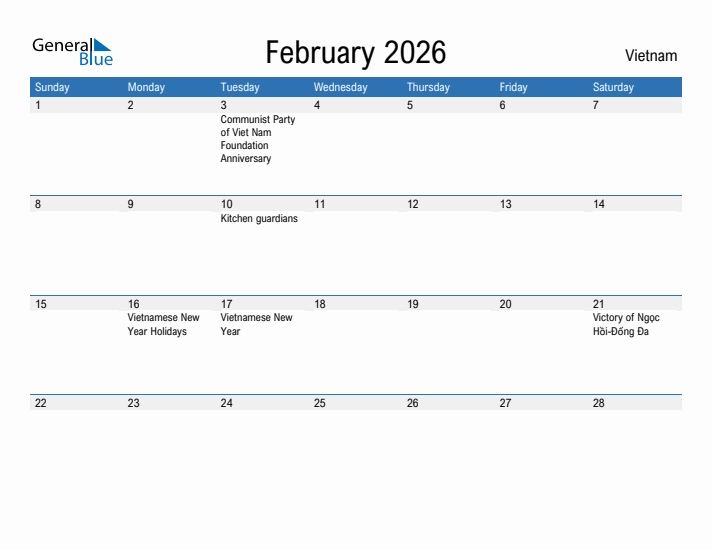 Fillable February 2026 Calendar