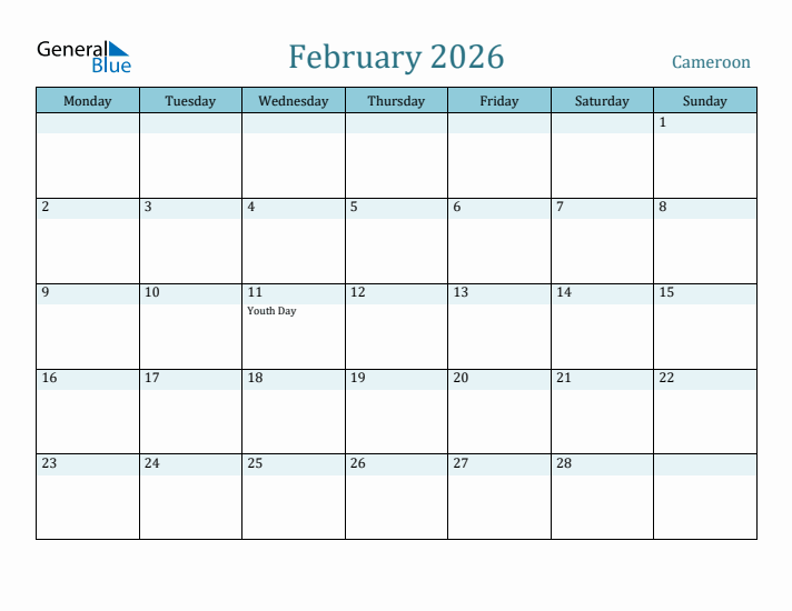 February 2026 Calendar with Holidays