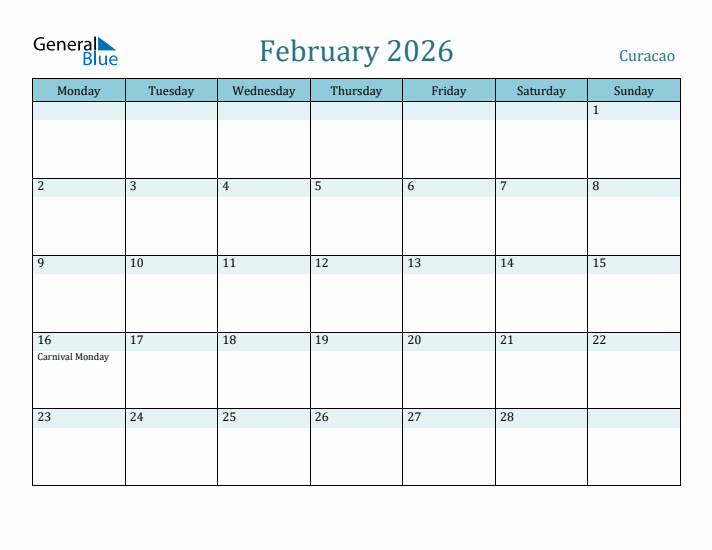 February 2026 Calendar with Holidays