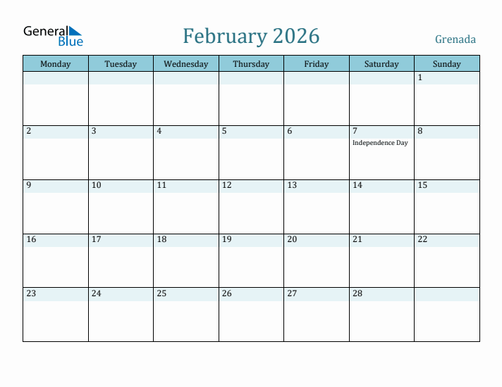 February 2026 Calendar with Holidays