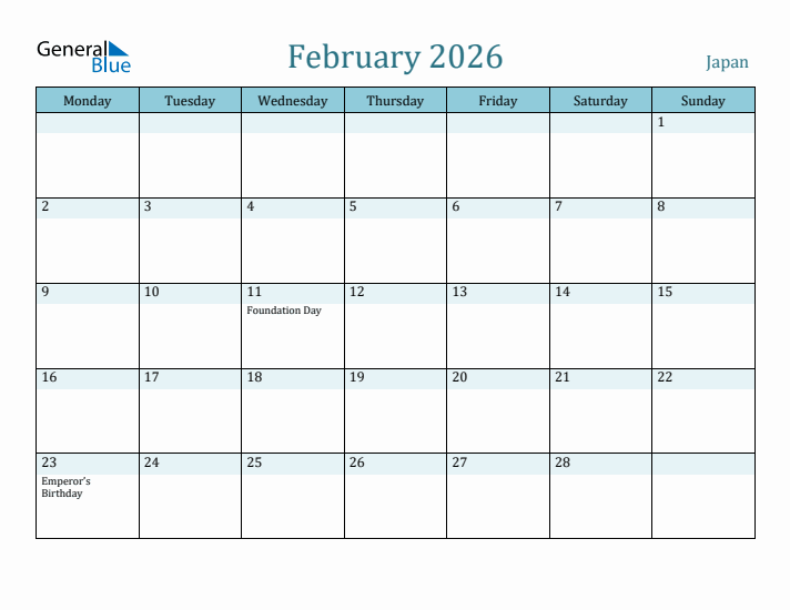 February 2026 Calendar with Holidays