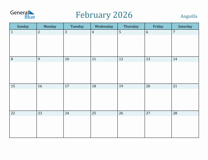 February 2026 Calendar with Holidays