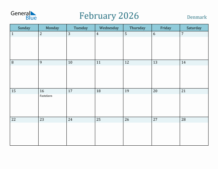 February 2026 Calendar with Holidays