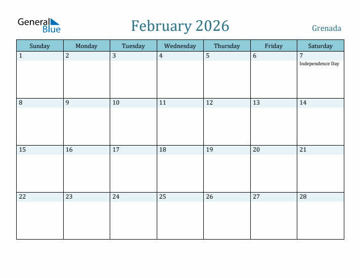 February 2026 Calendar with Holidays