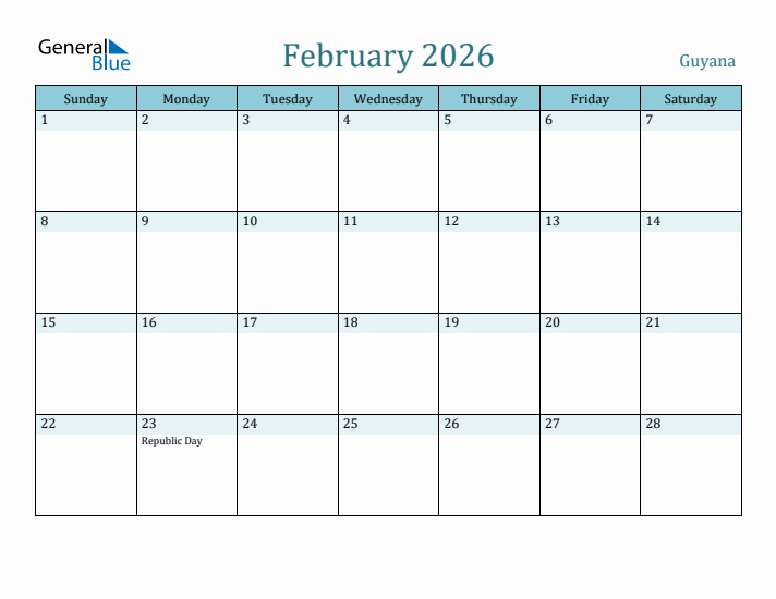 February 2026 Calendar with Holidays