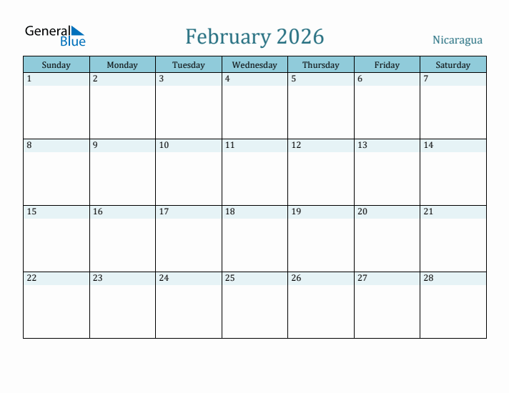 February 2026 Calendar with Holidays