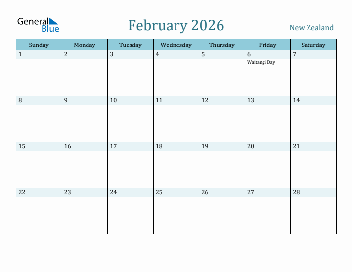 February 2026 Calendar with Holidays