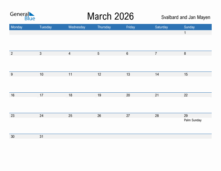 Fillable March 2026 Calendar