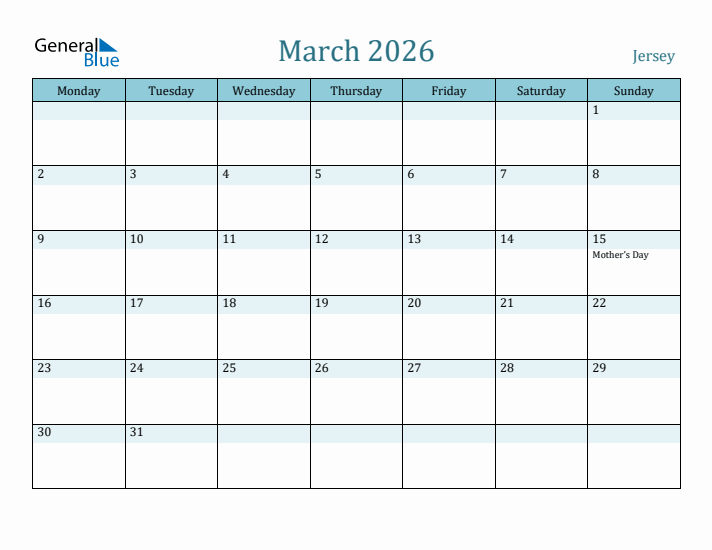 March 2026 Calendar with Holidays