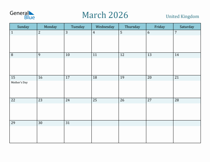 March 2026 Calendar with Holidays