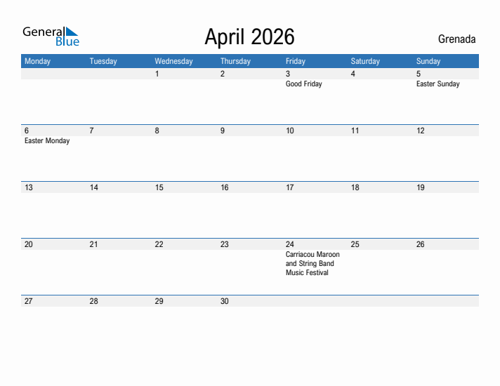 Fillable April 2026 Calendar