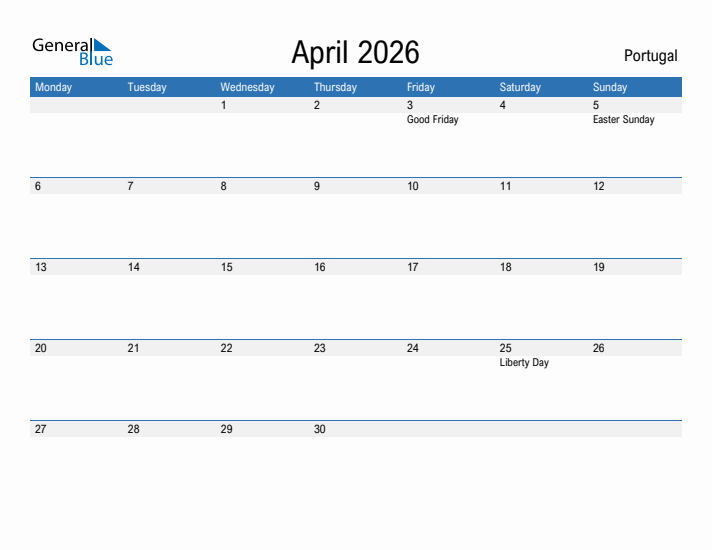 Fillable April 2026 Calendar