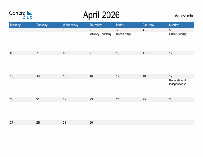 Fillable April 2026 Calendar