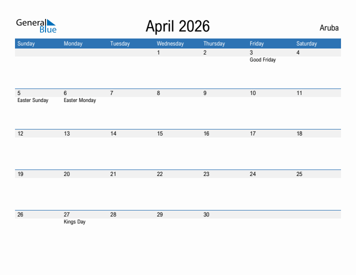 Fillable April 2026 Calendar