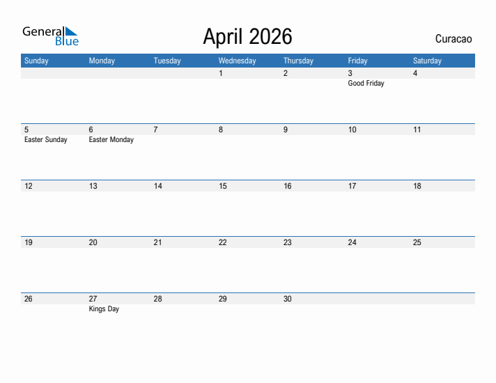 Fillable April 2026 Calendar