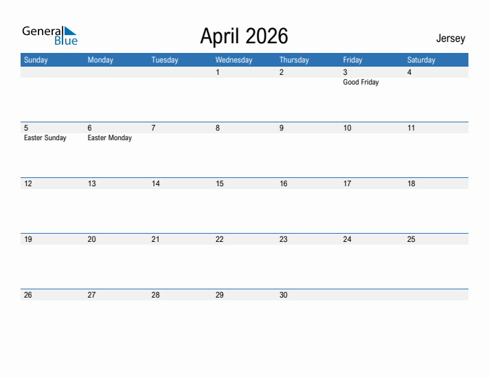 Fillable April 2026 Calendar