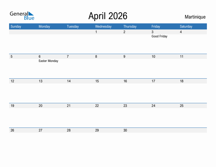 Fillable April 2026 Calendar