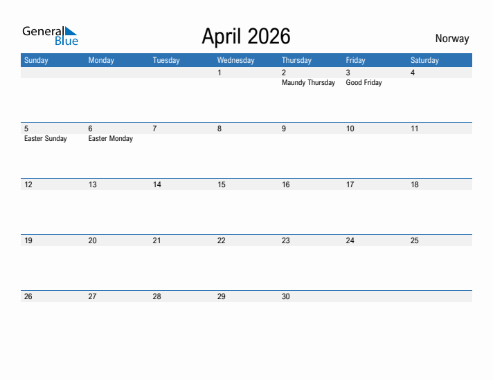 Fillable April 2026 Calendar