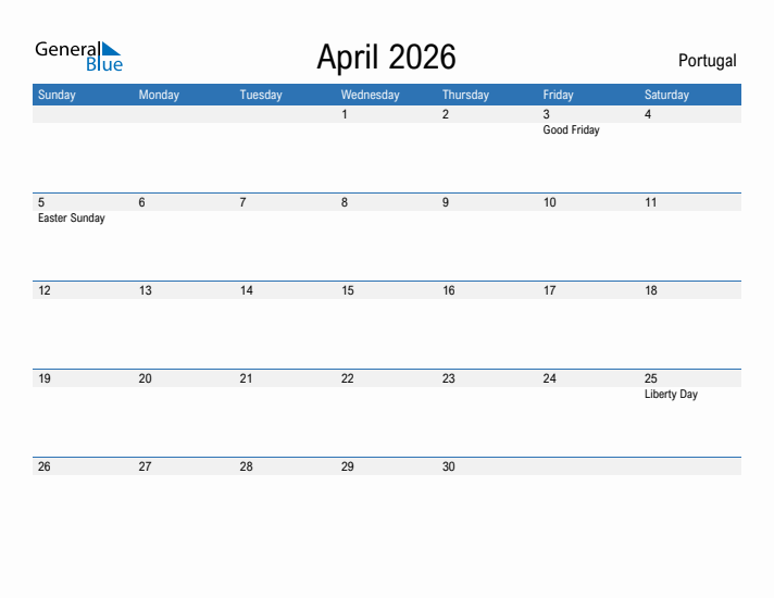 Fillable April 2026 Calendar