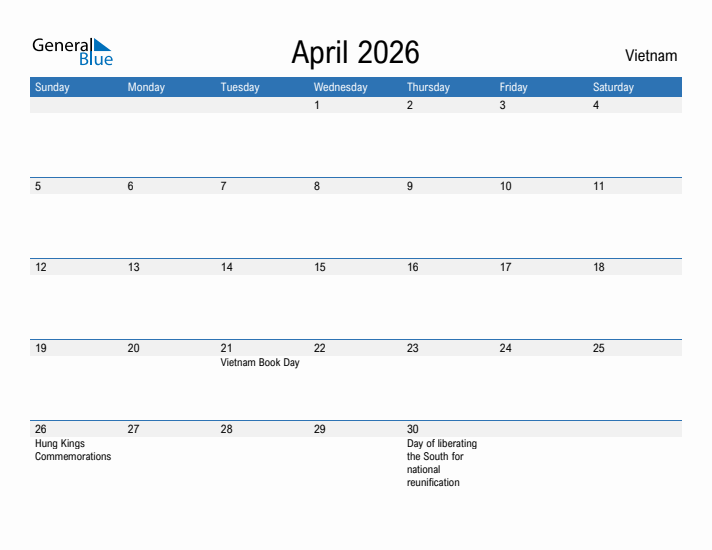 Fillable April 2026 Calendar