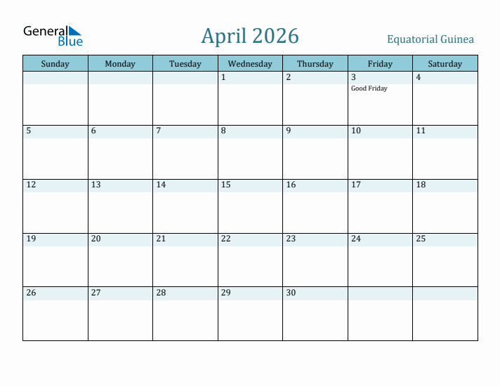 April 2026 Calendar with Holidays