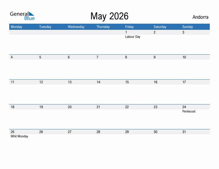 Fillable May 2026 Calendar