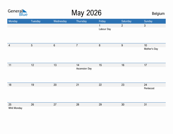 Fillable May 2026 Calendar