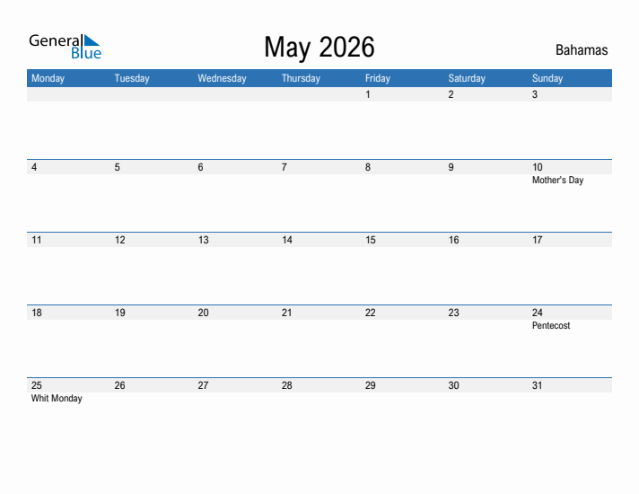 Fillable May 2026 Calendar