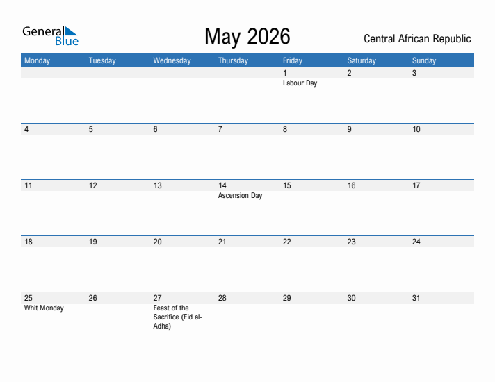 Fillable May 2026 Calendar