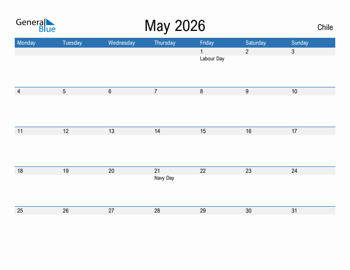 Fillable May 2026 Calendar