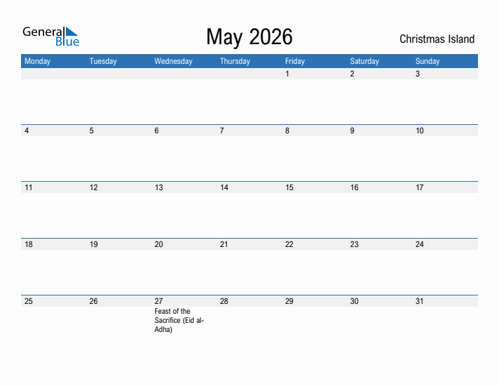 Fillable May 2026 Calendar