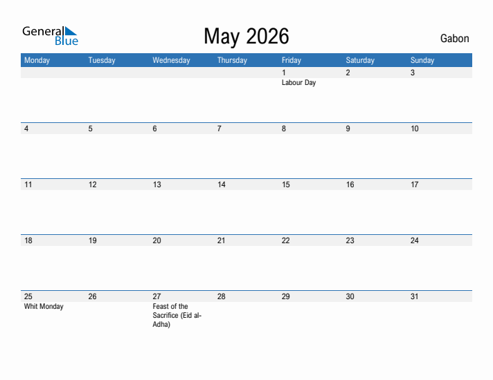 Fillable May 2026 Calendar