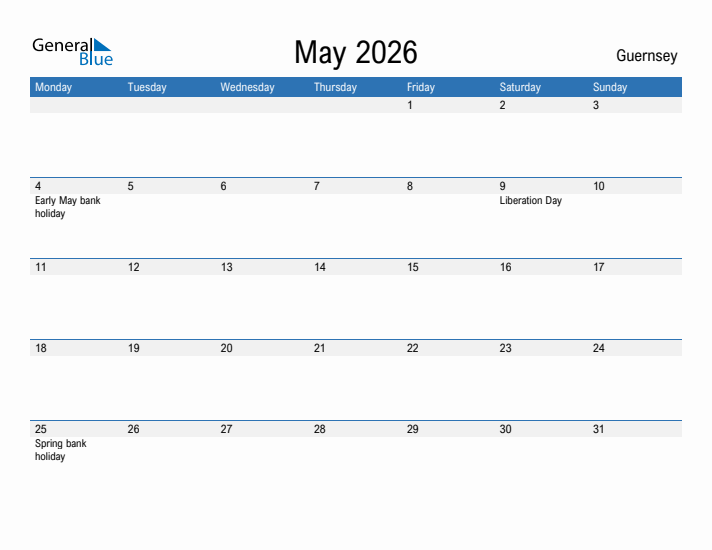 Fillable May 2026 Calendar