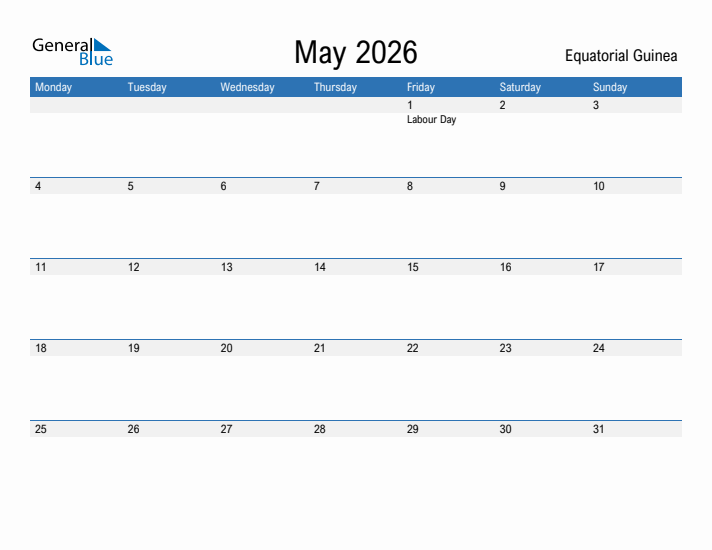 Fillable May 2026 Calendar