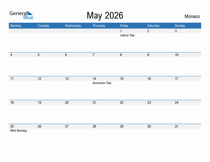 Fillable May 2026 Calendar