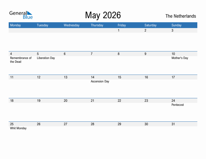 Fillable May 2026 Calendar