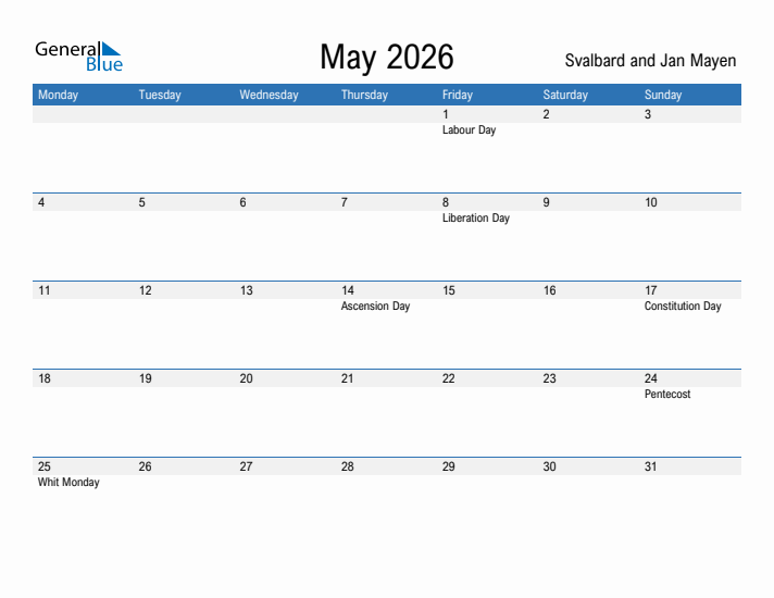 Fillable May 2026 Calendar