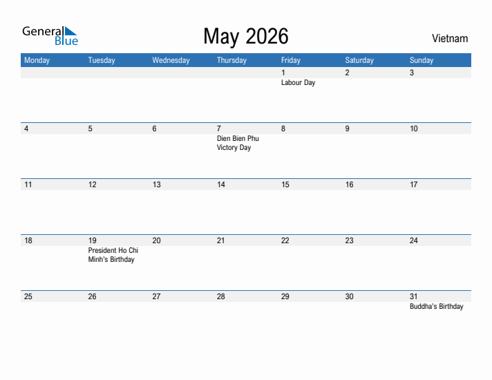 Fillable May 2026 Calendar