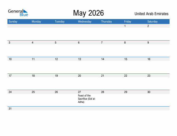 Fillable May 2026 Calendar