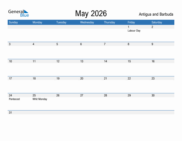 Fillable May 2026 Calendar