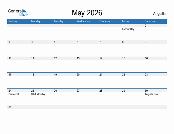 Fillable May 2026 Calendar