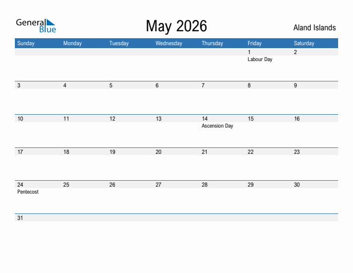 Fillable May 2026 Calendar