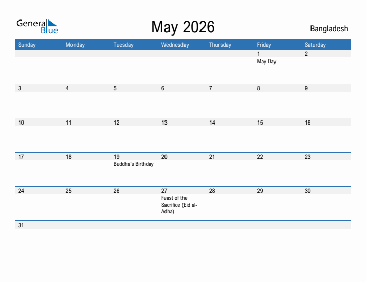 Fillable May 2026 Calendar