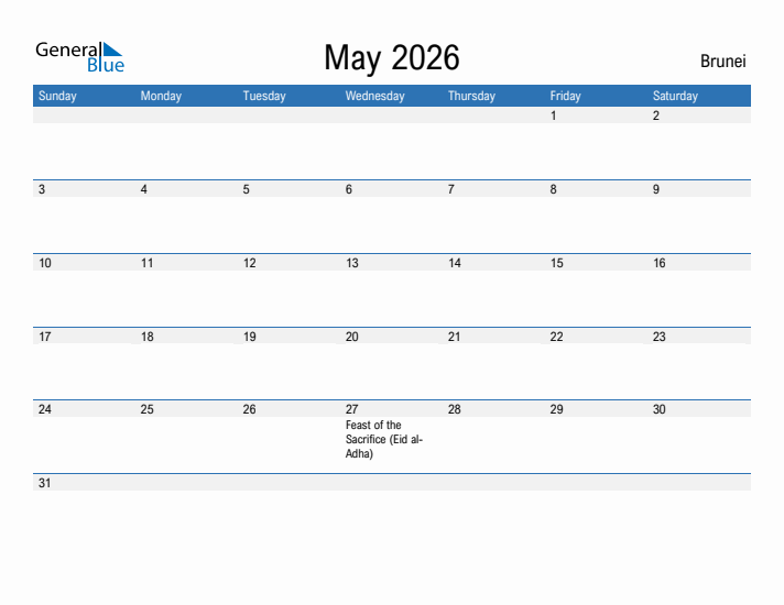 Fillable May 2026 Calendar