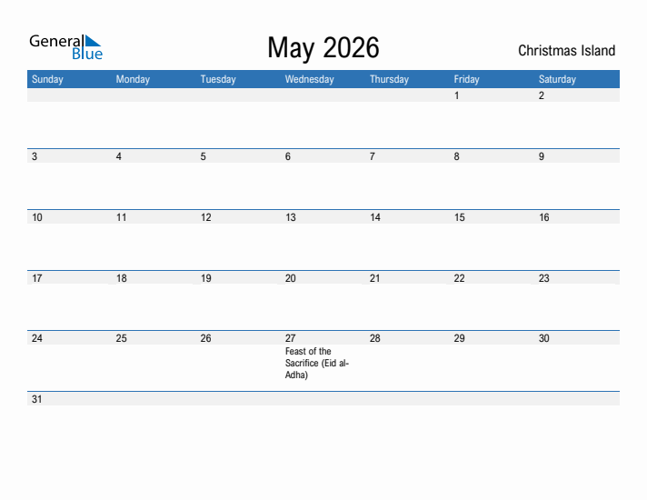 Fillable May 2026 Calendar