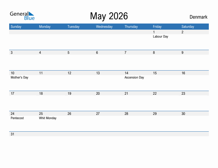 Fillable May 2026 Calendar