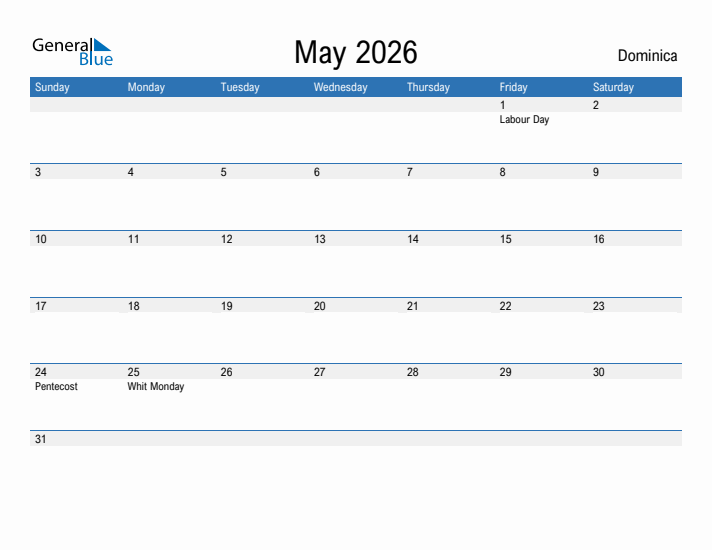 Fillable May 2026 Calendar