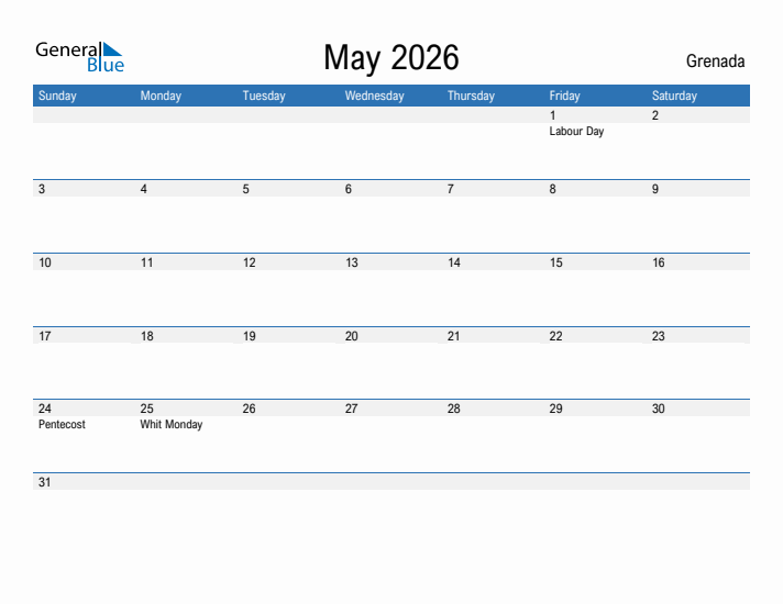 Fillable May 2026 Calendar